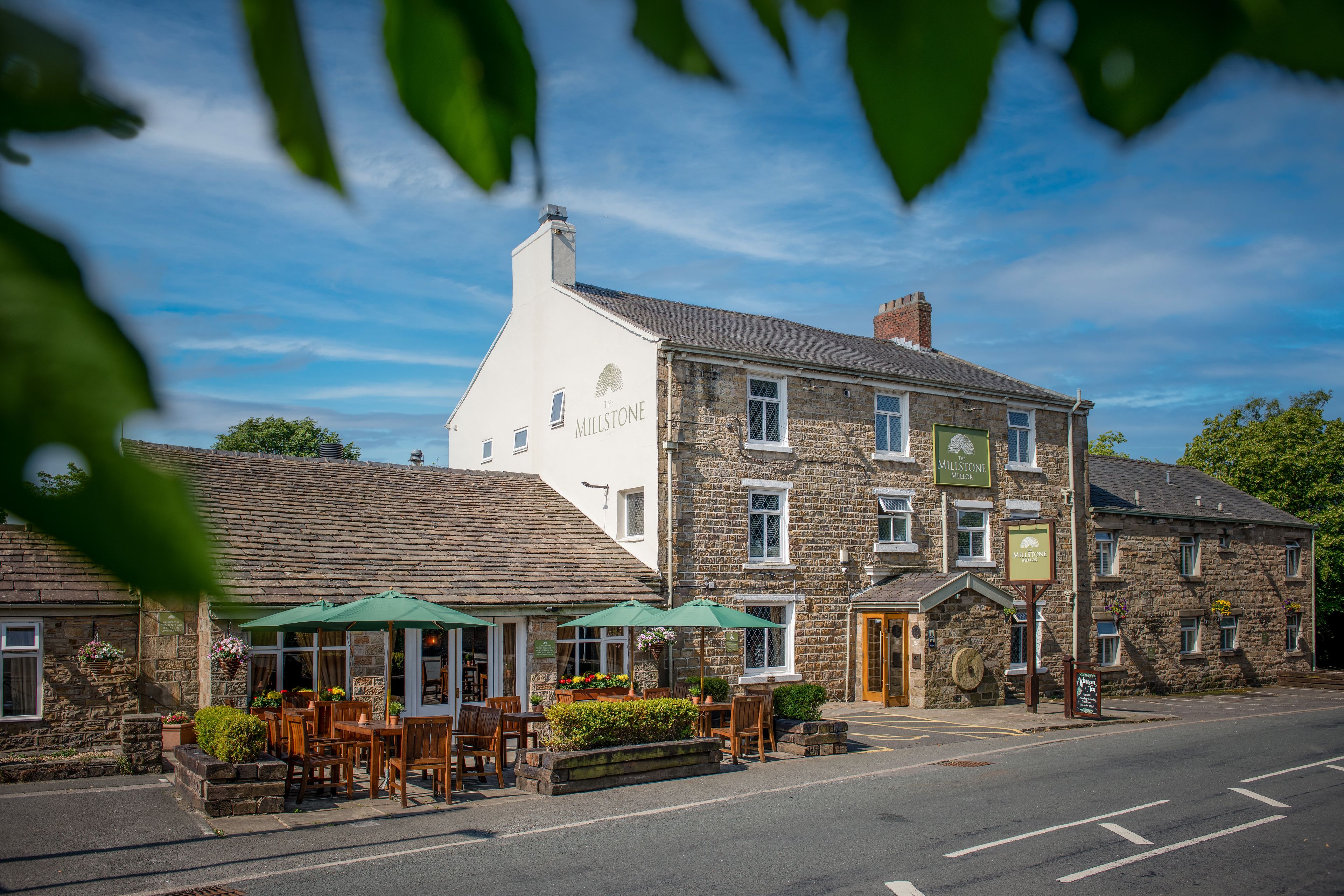 The Millstone pub with outdoor seating